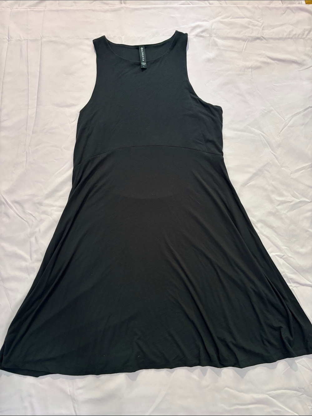 Athleta Black Sleeveless Midi Dress